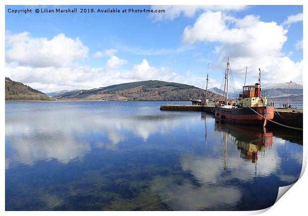  Inverary Maritime Centre.  Print by Lilian Marshall