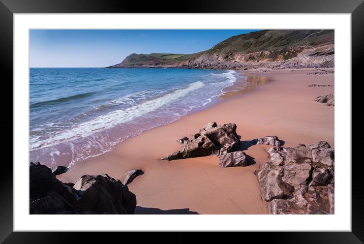 Fall Bay Framed Mounted Print by Leighton Collins