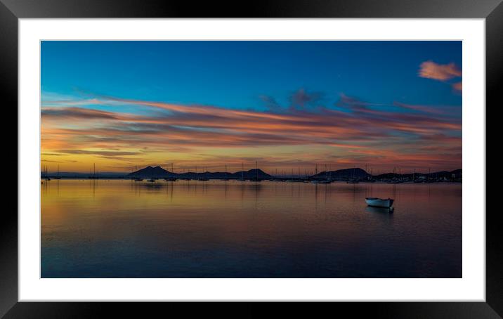 Sunrise Framed Mounted Print by Perry Johnson