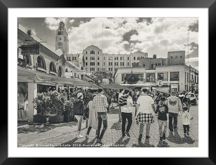 Traditional Food and Drink Market, Montevideo, Uru Framed Mounted Print by Daniel Ferreira-Leite