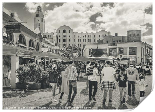 Traditional Food and Drink Market, Montevideo, Uru Print by Daniel Ferreira-Leite