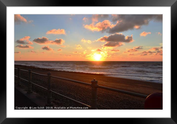 Another day another Sunrise Framed Mounted Print by Lee Sulsh