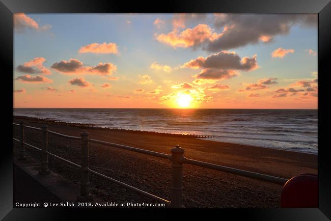 Another day another Sunrise Framed Print by Lee Sulsh