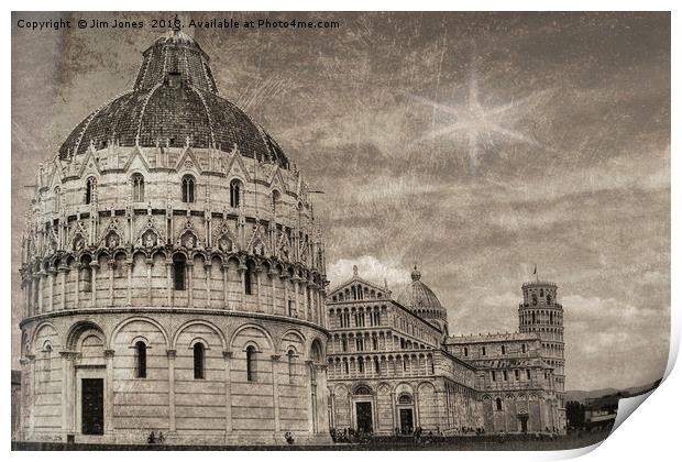 Artistic Field of Miracles, Pisa Print by Jim Jones
