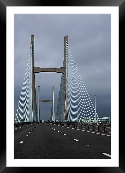 Severn Bridge Framed Mounted Print by Joyce Storey