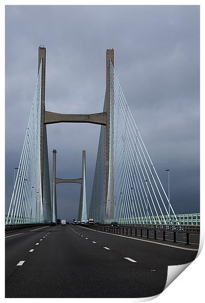 Severn Bridge Print by Joyce Storey