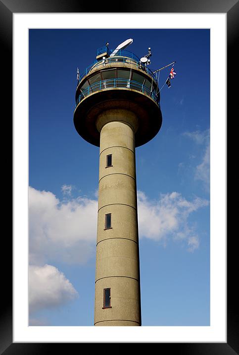 Calshot Tower Framed Mounted Print by Louise Godwin