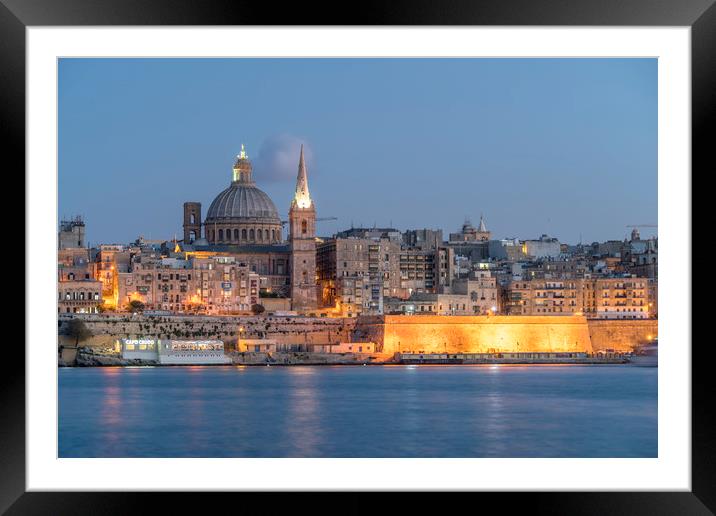 Valletta, Malta  Framed Mounted Print by peter schickert