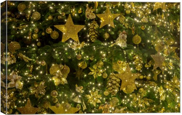 Golden Christmas Canvas Print by Kelly Bailey