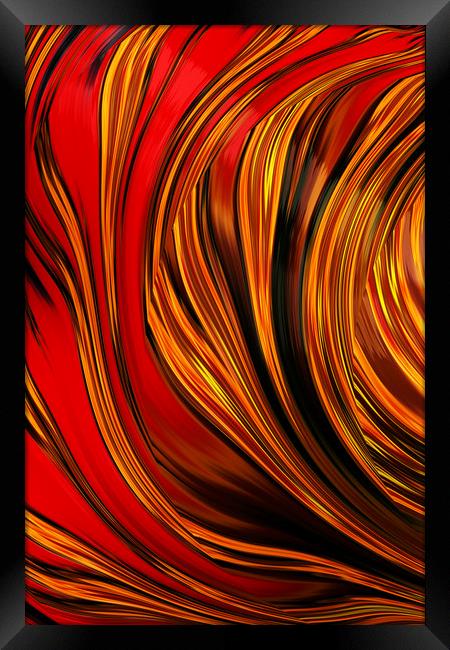 Firestorm Framed Print by Steve Purnell