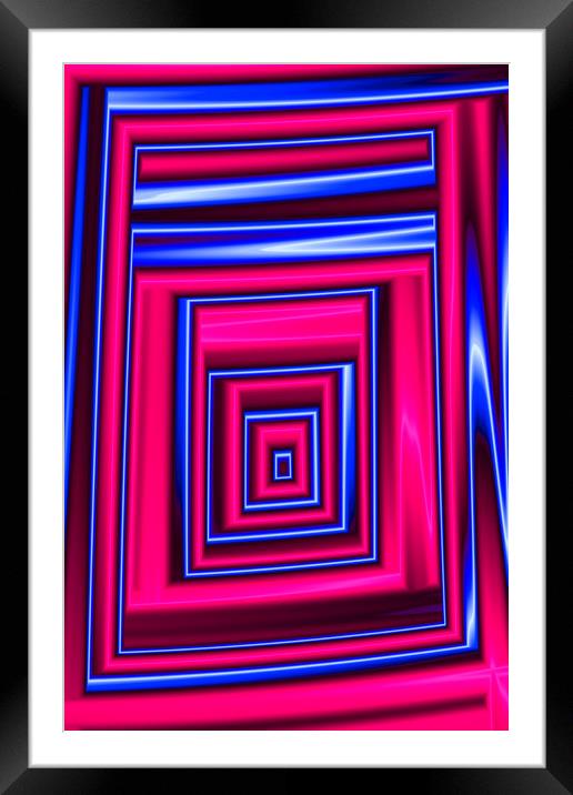Recurrent Red Framed Mounted Print by Steve Purnell