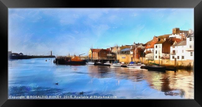 "Arty  Whitby" Framed Print by ROS RIDLEY