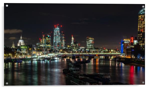 The London Skyline Acrylic by Andrew Scott