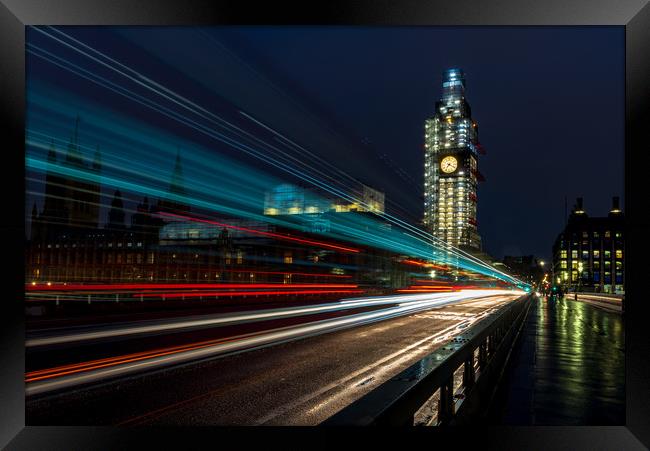 Big Ben and the rush hour Framed Print by Andrew Scott