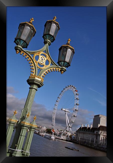 London Eye Millennium Wheel Framed Print by Andy Evans Photos