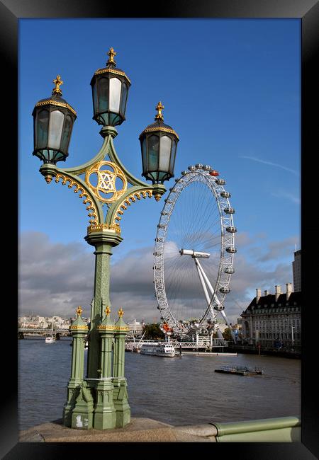 London Eye Millennium Wheel Framed Print by Andy Evans Photos