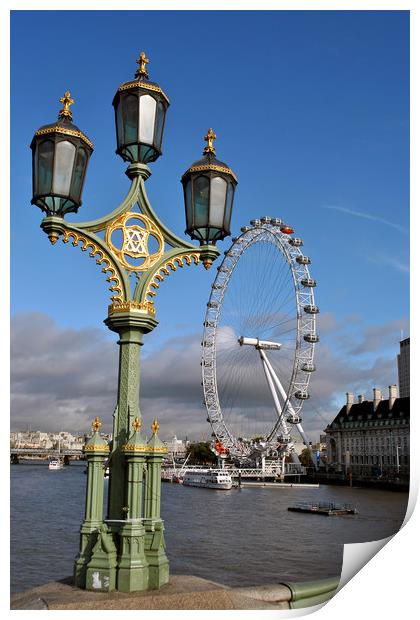 London Eye Millennium Wheel Print by Andy Evans Photos