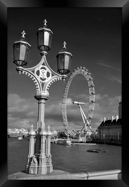 The London Eye Millennium Wheel Framed Print by Andy Evans Photos