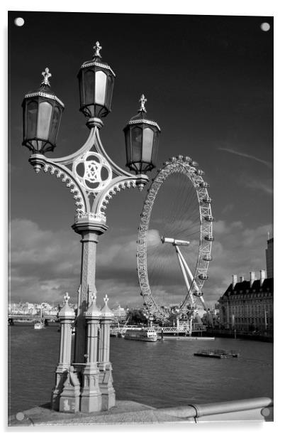 The London Eye Millennium Wheel Acrylic by Andy Evans Photos