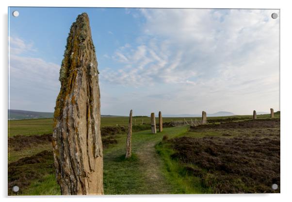 Sunset am Ring of Brodgar Acrylic by Thomas Schaeffer