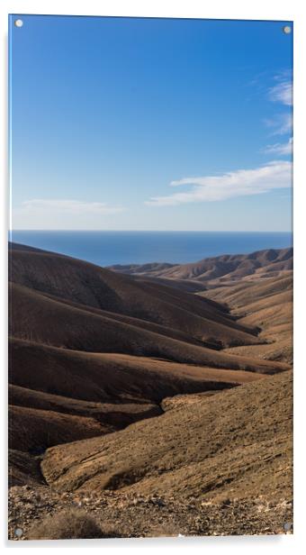 Mountains of Fuerteventura Acrylic by Steven Fleck