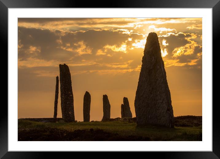 Sunset at the Ring of Brodgar Framed Mounted Print by Thomas Schaeffer