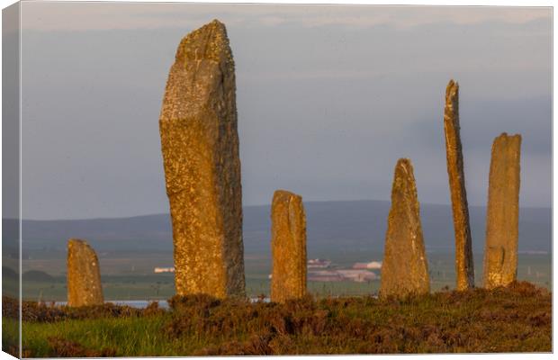 Sunset at the Ring of Brodgar Canvas Print by Thomas Schaeffer