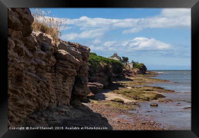 Hilbre Island Coastline Framed Print by David Chennell