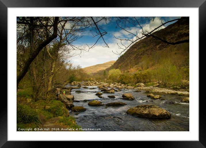 Conway River at Capel Curig Framed Mounted Print by Bob Hall