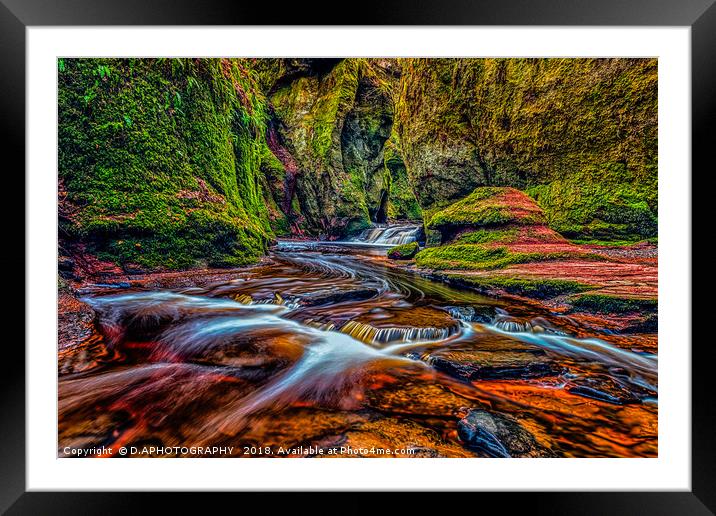 The Devils pulpit Framed Mounted Print by D.APHOTOGRAPHY 