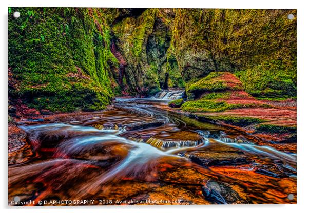 The Devils pulpit Acrylic by D.APHOTOGRAPHY 