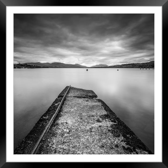 Old Jetty on Loch Lomond Framed Mounted Print by George Robertson