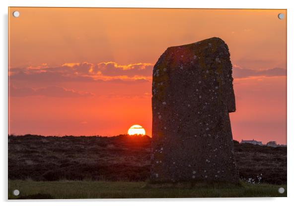 Sunset am Ring of Brodgar Acrylic by Thomas Schaeffer