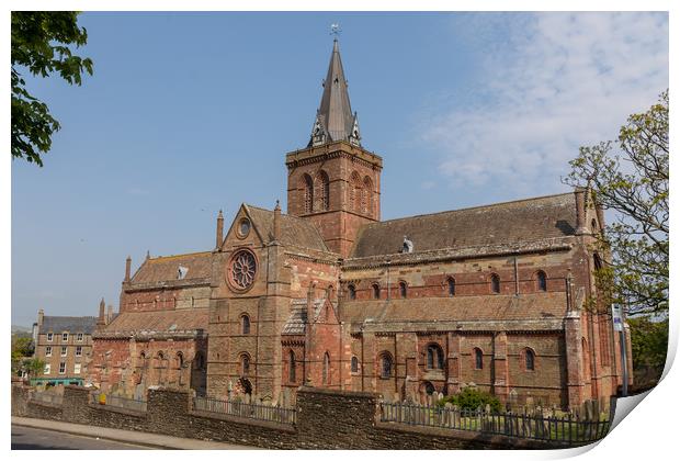 Kirkwall cathedral Print by Thomas Schaeffer