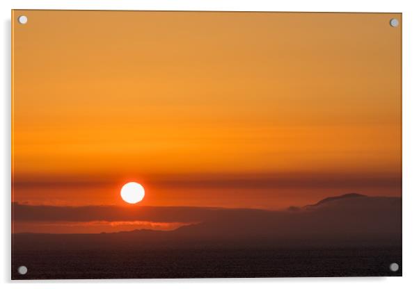 Sunset in Trumpan Acrylic by Thomas Schaeffer