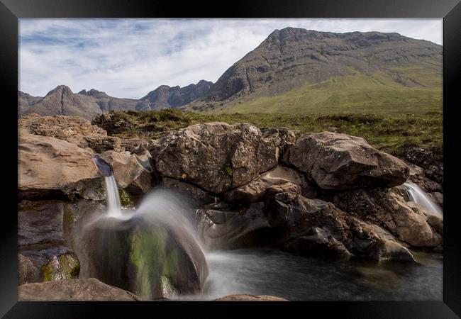 Fairypools in Glenbrittle valley Framed Print by Thomas Schaeffer