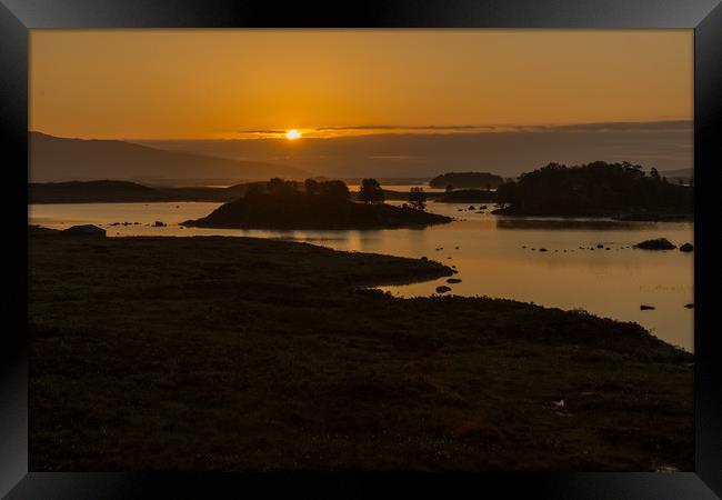 Sunrise at Rannoch Moor Framed Print by Thomas Schaeffer