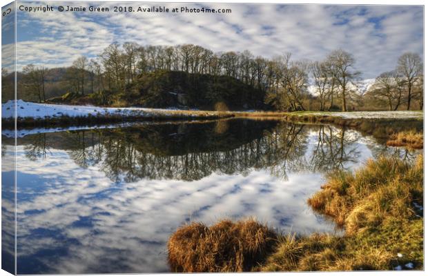 The Brathay Canvas Print by Jamie Green