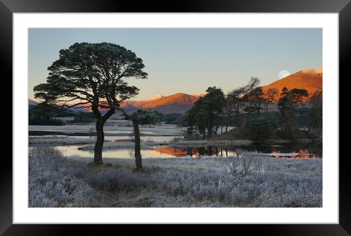 Loch Tulla at dawn in December Framed Mounted Print by JC studios LRPS ARPS