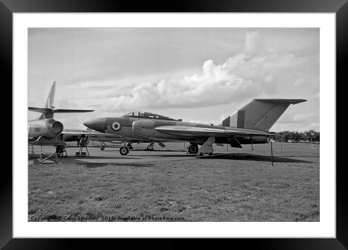 Gloster Javelin 4th prototype WT830 Framed Mounted Print by Colin Smedley