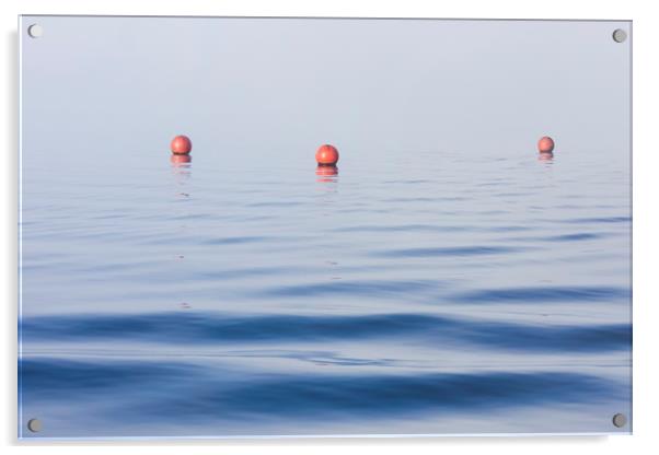 Millerground buoys Acrylic by Tony Higginson