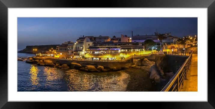 Twilight hour at La Caleta Framed Mounted Print by Naylor's Photography