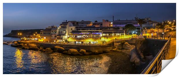 Twilight hour at La Caleta Print by Naylor's Photography