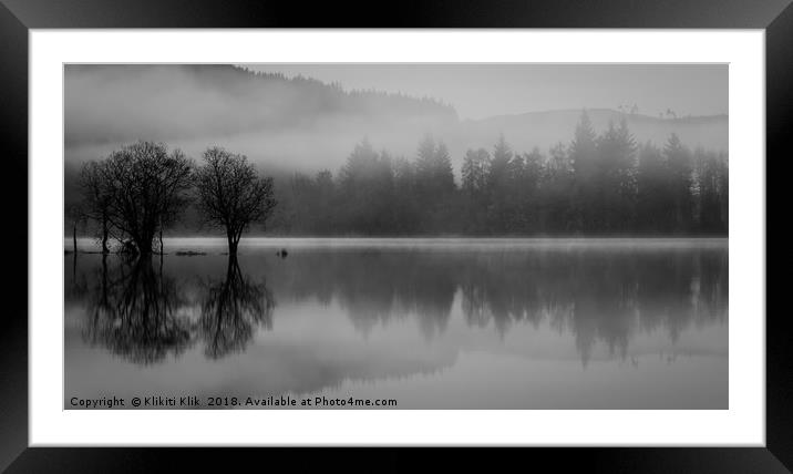 Loch Ard reflections Framed Mounted Print by Angela H