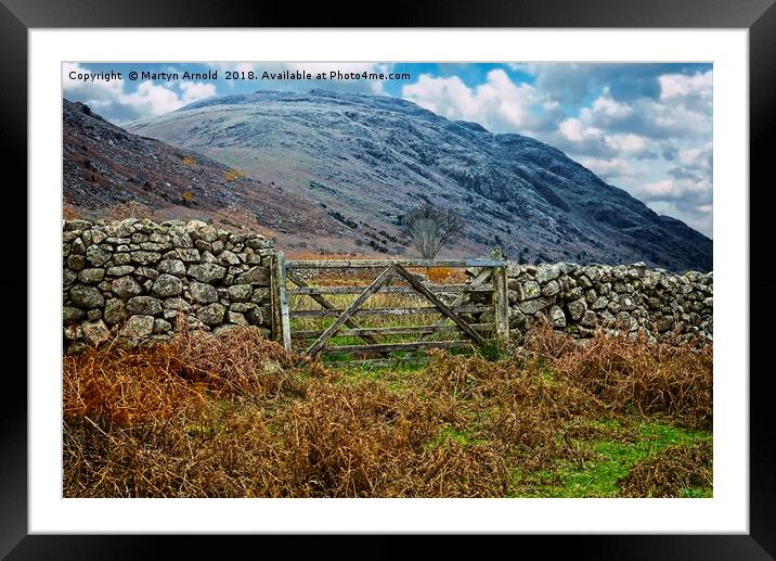 Lake District Fells in Wasdale Framed Mounted Print by Martyn Arnold