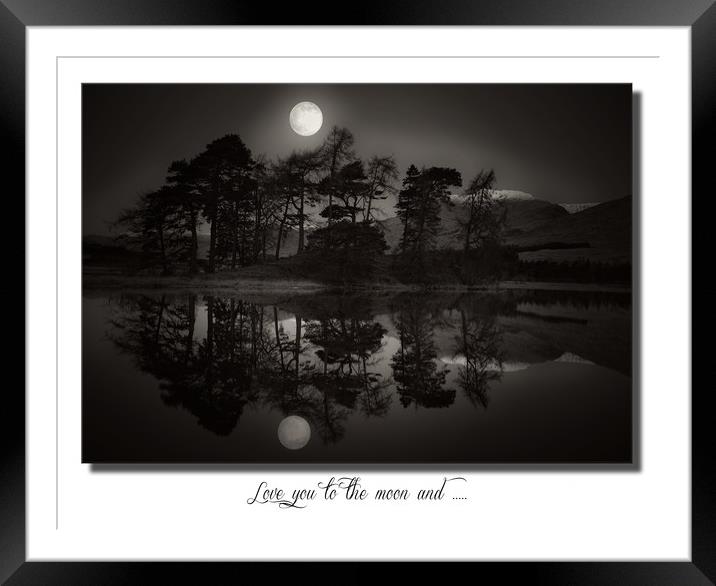 Love you  to the moon and ...... Framed Mounted Print by JC studios LRPS ARPS