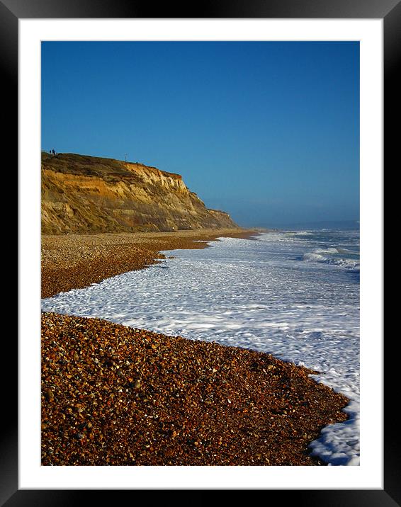 Along The Beach Framed Mounted Print by kelly Draper