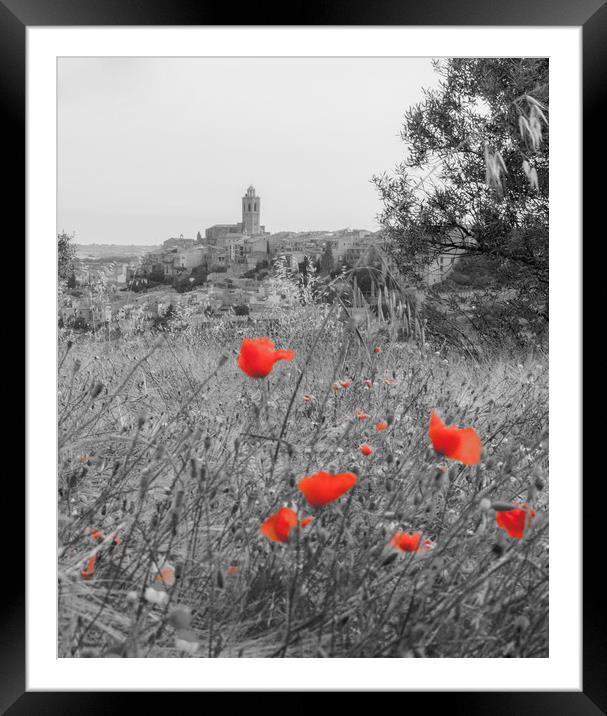 Poppy fields forever Framed Mounted Print by Lara Goodwin