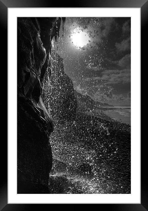 Looking through a Waterfall Framed Mounted Print by Mike Gorton