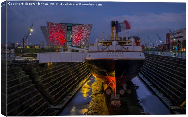 Nomadic Meets Titanic Canvas Print by Peter Lennon